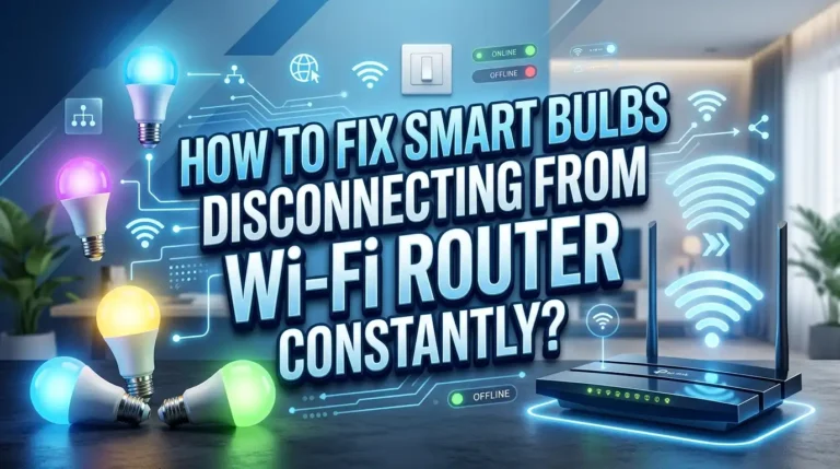 How to Fix Smart Bulbs Disconnecting From Wi-Fi Router Constantly?