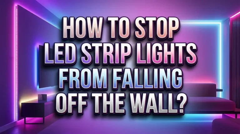 How to Stop LED Strip Lights From Falling Off the Wall?