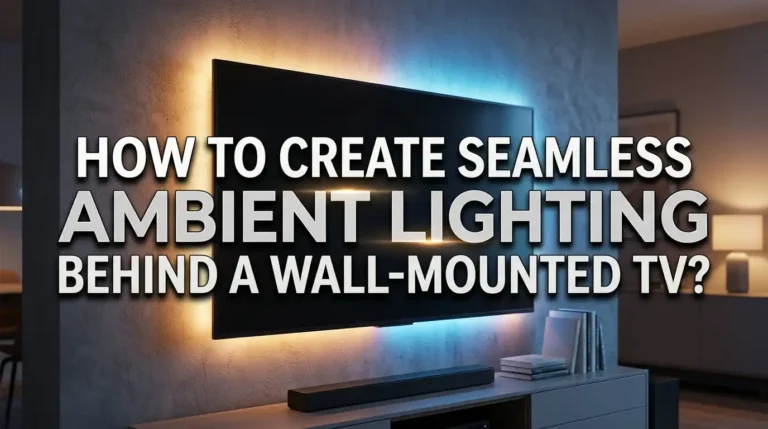 How to Create Seamless Ambient Lighting Behind a Wall-Mounted TV?