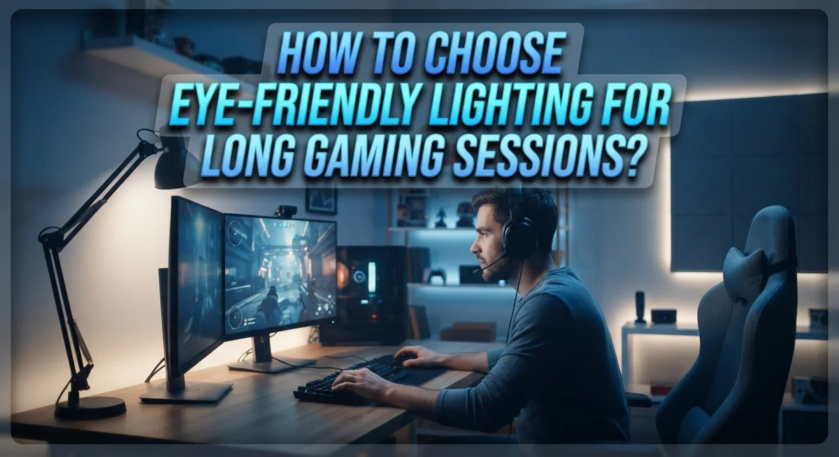How to Choose Eye-Friendly Lighting for Long Gaming Sessions?