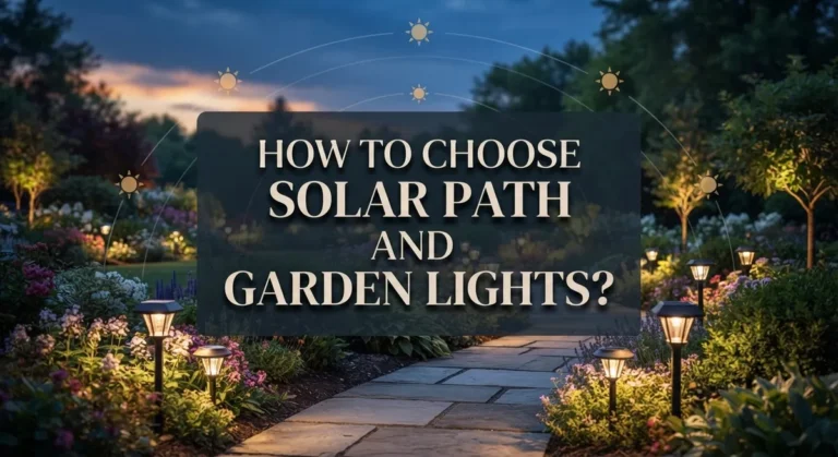 How to Choose Solar Path and Garden Lights?
