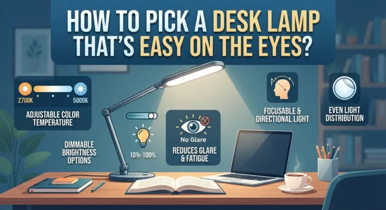 How to Pick a Desk Lamp That’s Easy on the Eyes?