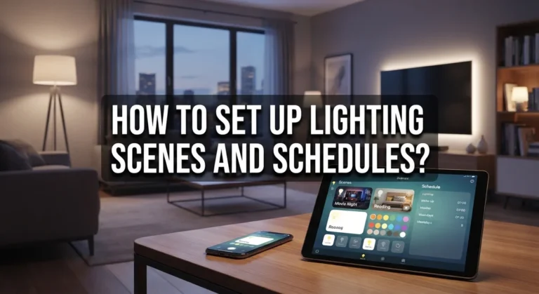 How to Set Up Lighting Scenes and Schedules?
